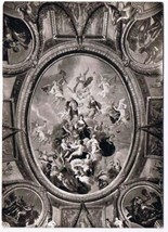 England Postcard Hampton Court Palace Ceiling Queen&#39;s Drawing Room Verrio - £1.63 GBP