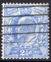 ZAYIX Great Britain 148 Used King Edward VII 2 1/2p brt ultra 040423S40 - £10.97 GBP