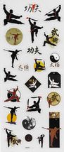 Peel Off Sticker Sheet. Martial Arts - $1.49