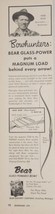 1956 Print Ad Fred Bear Bowhunters Glass Power Bows Made in Grayling,Michigan - £13.36 GBP