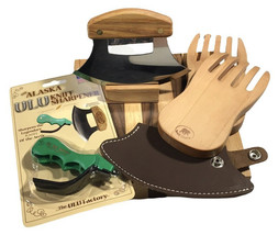 Ultimate BUNDLE- Handmade DARK Leather Sheath UlU Factory Birch Wood Han... - $2,209.49 MXN