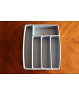 Vtg Utensil Drawer Tray Organizer Flatware Blue Frem Corp 601 Plastic ~1... - $266.20 MXN