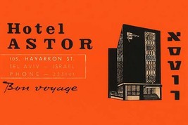 Hotel Astor Luggage Label 20 x 30 Poster - £20.35 GBP