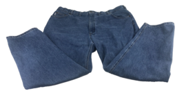 Carhartt Men&#39;s Jeans 48x32 Workwear Pants B17-DST Blue Denim - £20.87 GBP