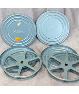 Vintage Arlan&#39;s Department Store 8mm Film Take Up Reel 7&quot; Metal Case lot... - $33.38 CAD