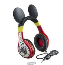 Disney Mickey Mouse Kids&#39; Character Headphones Built-In Volume Limiter 3.55mm - £14.93 GBP