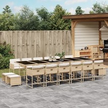  Garden Dining Set Beige, Black, Cream White - $36,660.44 MXN