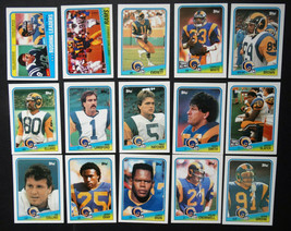 1988 Topps Los Angeles Rams Team Set of 15 Football Cards - £3.73 GBP