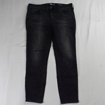 Hollister 11 High Rise Crop Super Skinny Black Denim Womens Jeans - £11.95 GBP