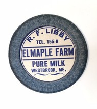 Vintage Elmaple Farm Pure Milk Bottle Cap Westbrook Maine ME - £3.99 GBP