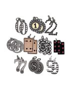 Jewelry Made by Me Vintage Number Charms &#39;0&#39; thru &#39;9&#39; 10pc | Charm Jewle... - $26.34 CAD
