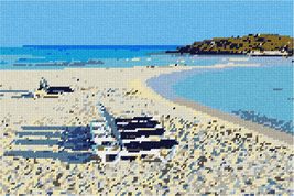 Pepita Needlepoint kit: Beach Scene, 12&quot; x 8&quot; - £67.36 GBP+