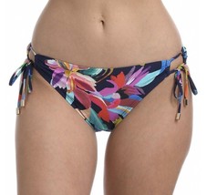 LA BLANCA Bikini Swim Bottoms Side Tie Indigo Multicolor Size 16 $64 - NWT - £14.46 GBP