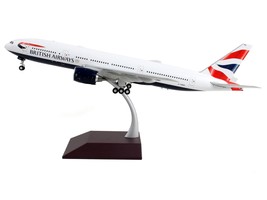 Boeing 777-200ER Commercial Aircraft &quot;British Airways&quot; White with Striped Tail  - £133.87 GBP