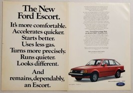 1985 Print Ad The 1985 1/2 Ford Escort 4-Door Cars Best Selling - $15.78