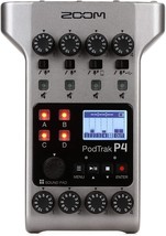 Zoom PodTrak P4 Podcast Recorder, Battery Powered, 4 Microphone Inputs, 4 - £153.33 GBP