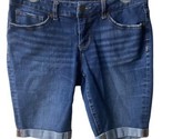 Time and Tru Shorts Womens  Size 8 Denim Cuffed Medium Wash 5 Pockets - $8.80
