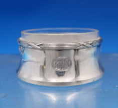 .800 Silver Salt Dip with Removable Glass Liner 2&quot; x 1&quot; (#7394) - £61.08 GBP