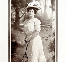 Viola Allen Actress Victorian Era Theater 1906 Photo Plate Printing DWAA21 - £19.65 GBP