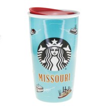 Starbucks Missouri Lake Boat Ozark Ceramic Traveler Tumbler Coffee Mug 12oz 2016 - $97.02