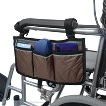 Outdoor Wheelchair Side Pouch Storage Bag Armrest Pocket Organizer Holde... - $11.71+