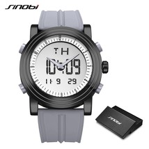 SINOBI Digital Sports Watch Men Men's Wrist Watches Waterproof Black Watchband M - $37.98