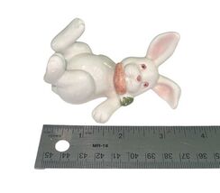 Vintage Fitz & Floyd Tumbling Bunny Rabbit Porcelain Figurine Hand Painted image 2