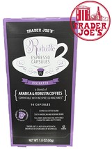 Trader Joe&#39;s Ristretto Espresso Capsules - 10 count - New - Free Shipping! - $8.06