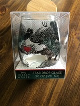 Disney Mickey Mouse Tear Drop Glass NEW IN PACKAGE!!! - $16.99