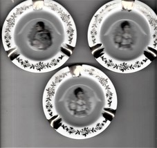 Limoge - vintage Napolean &amp; Josephine set of three Ashtrays - £5.59 GBP