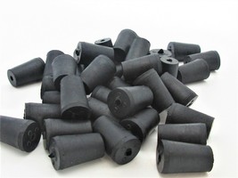 #000 Solid Rubber Stoppers  1 Hole  Tapered Plug Corks  Fits 11/32&quot; to 1... - £8.82 GBP+