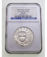 2007 P$100 Platinum 1 Oz. Eagle Graded by NGC as MS69 Early Releases - £1,091.69 GBP