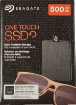 Seagate One Touch 500GB External SSD Solid State Drive USB 3.0 - New &amp; S... - £69.58 GBP