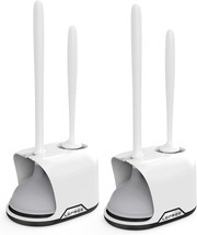 Toilet Brush and Plunger Set 2 in 1 Toilet Bowl Brush and Plunger Set with Holde - £61.96 GBP