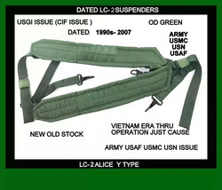 US Military Y Suspenders Individual Equipment Load Bearing Suspender ALI... - £12.80 GBP