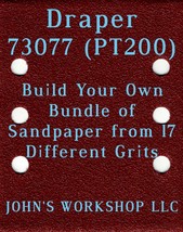Build Your Own Bundle Draper 73077 (PT200) 1/4 Sheet No-Slip Sandpaper 1... - $0.99