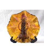 Almost Antique IMPERIAL Marigold Carnival Glass 9&quot; Crimped Nappy - Circa... - $24.37