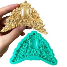 Small Crown Silicone molds Epoxy Resin Mould Cake Sugercraft Fondant Mold - $13.85