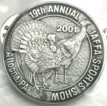 Jaffa Sports Show Pewter Pin 2001 Limited Edition Numbered COA Turkey Hunting - $14.95