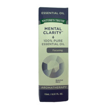 Nature&#39;s Truth 100% Essential Oil Mental Clarity 0.51 Fluid Ounce Aromatherapy - £5.13 GBP