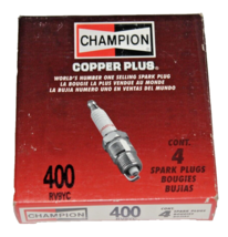 4 Lot (1 Box Of 4) Champion Copper Plus Spark Plugs 400 RV9YC - £6.43 GBP