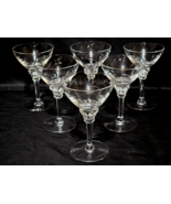 Vintage TIFFIN FRACISCAN 4.75&quot; Cocktail Glass ROSE MARIE Cut Pattern - S... - $31.98