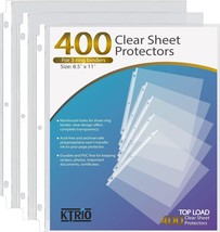 Sheet Protectors 8.5 x 11 inch Clear Page Protectors for 3 Ring Binder 4... - $29.99