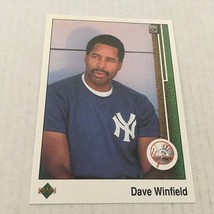 1989 Upper Deck New York Yankees Hall of Famer Dave Winfield Trading Card #349 - £3.13 GBP