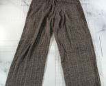 Vintage Chicos Design Pants Womens 1 Beige Straight Leg Pockets Art to Wear - $22.76