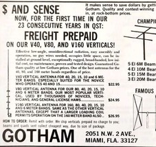 1975 Gotham Antenna Quads Miami Florida Advertisement Electronics C82QST - $19.99