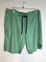 Men&#39;s Volcom Shorts Size 40 Green Short Light Weight - £5.33 GBP