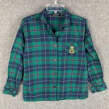 Lauren Ralph Lauren Pajama Top Women&#39;s Medium Button Up Cotton Blend M - €12,84 EUR