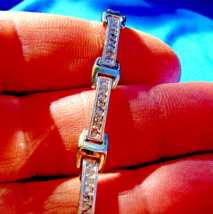Le Vian Diamond Tennis Bracelet Designer Line 14k White Gold 7.5&quot; inch long - £1,736.18 GBP