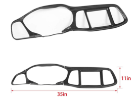 JeCar Fits 2015-2019 Dodge Challenger Black Carbon Fiber Pattern Dashboard Kit - £74.31 GBP